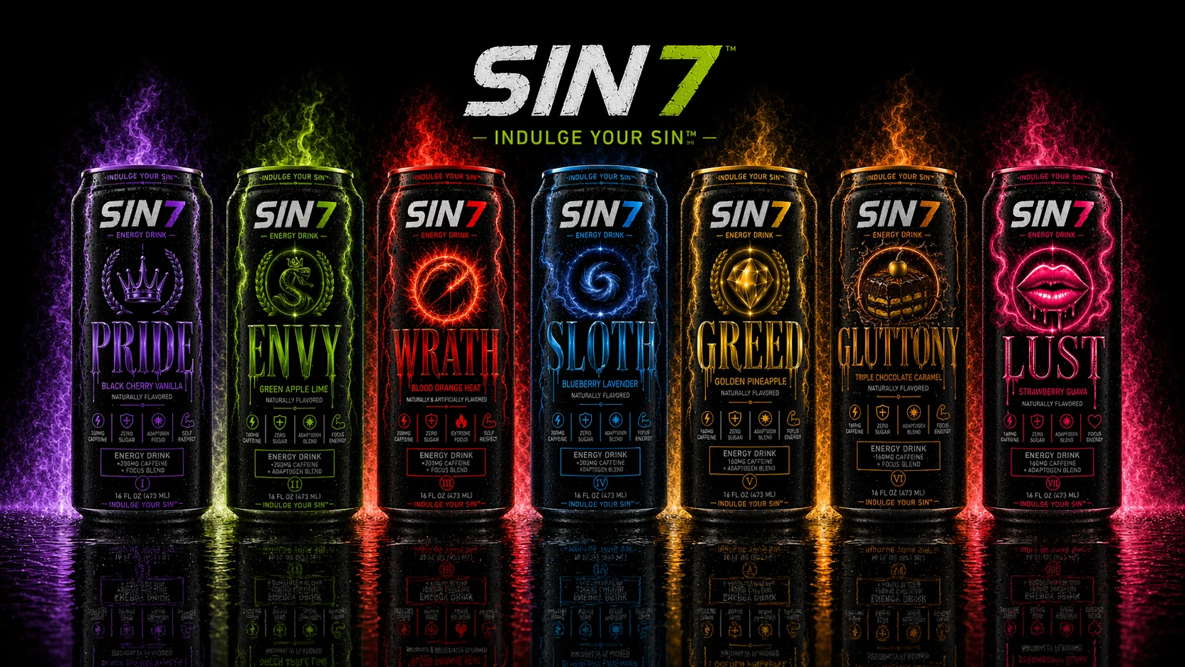 SIN7 Energy Drinks